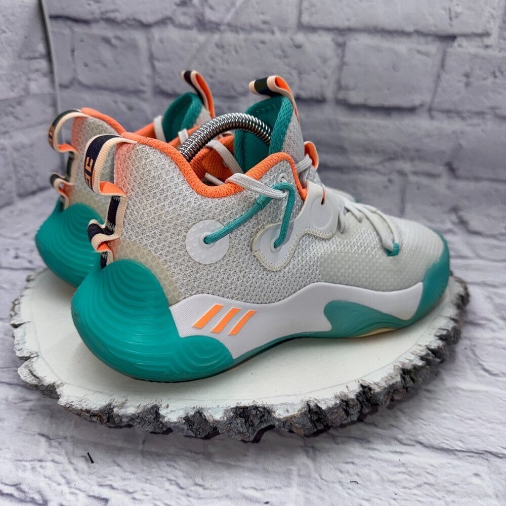Adidas Harden Stepback 3 Shoes Men Sz 5 Wmn Sz 7 The Bahamas Bounce Mint Coral - Picture 7 of 12